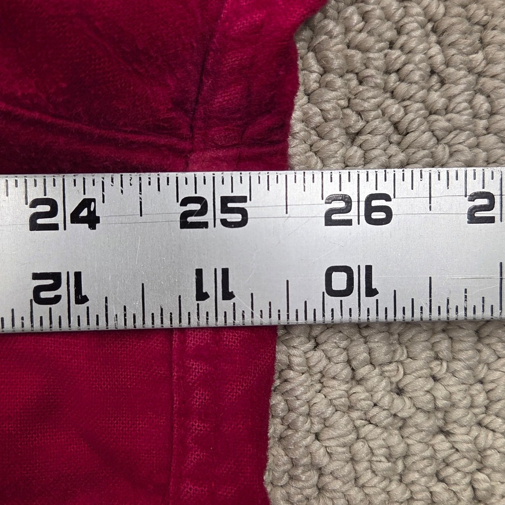 Vintage LL Bean‎ Chamois Cloth Heavyweight Shirt Button Up Red Mens Large - Picture 5 of 6